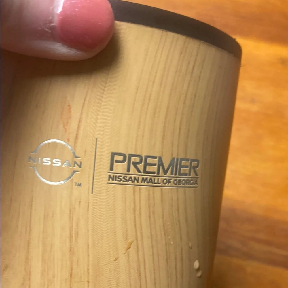 Natural Wood Finish Tumbler with Lid